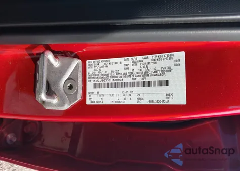 2014 Ford Escape Se z USA, uszkodzony, nr VIN 1FMCU9GX3EUA60603